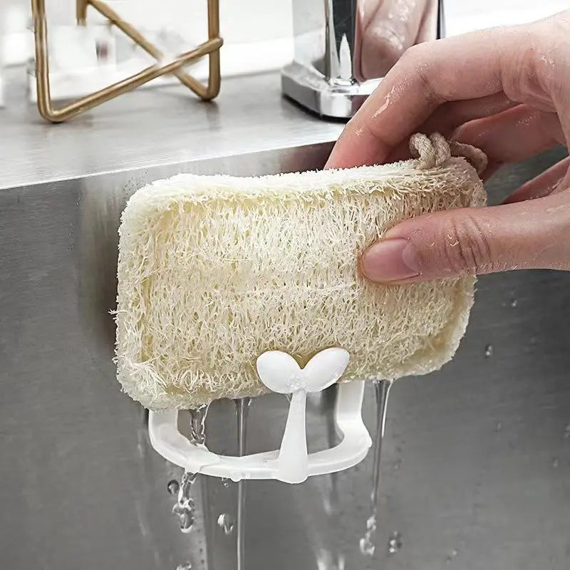 Suction-Cup Sink Sponge Rack