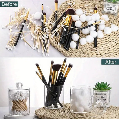 3-Piece Cotton Pad & Swab Organiser Set
