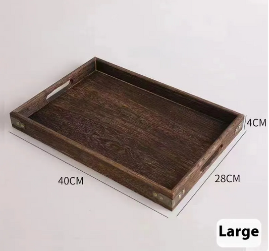 Solid Wood Decorative Serving Tray