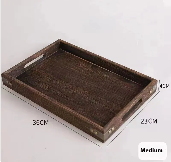 Solid Wood Decorative Serving Tray