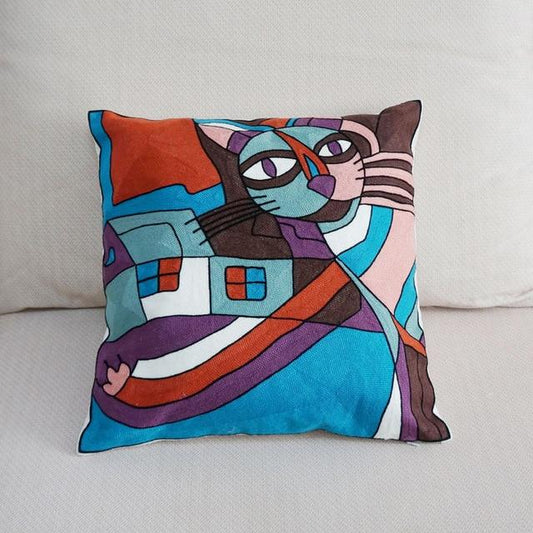 Vintage Linen-Style Cushion Cover