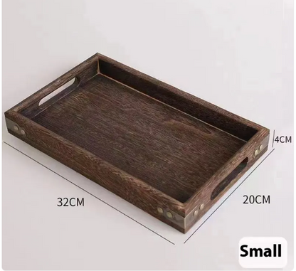 Solid Wood Decorative Serving Tray