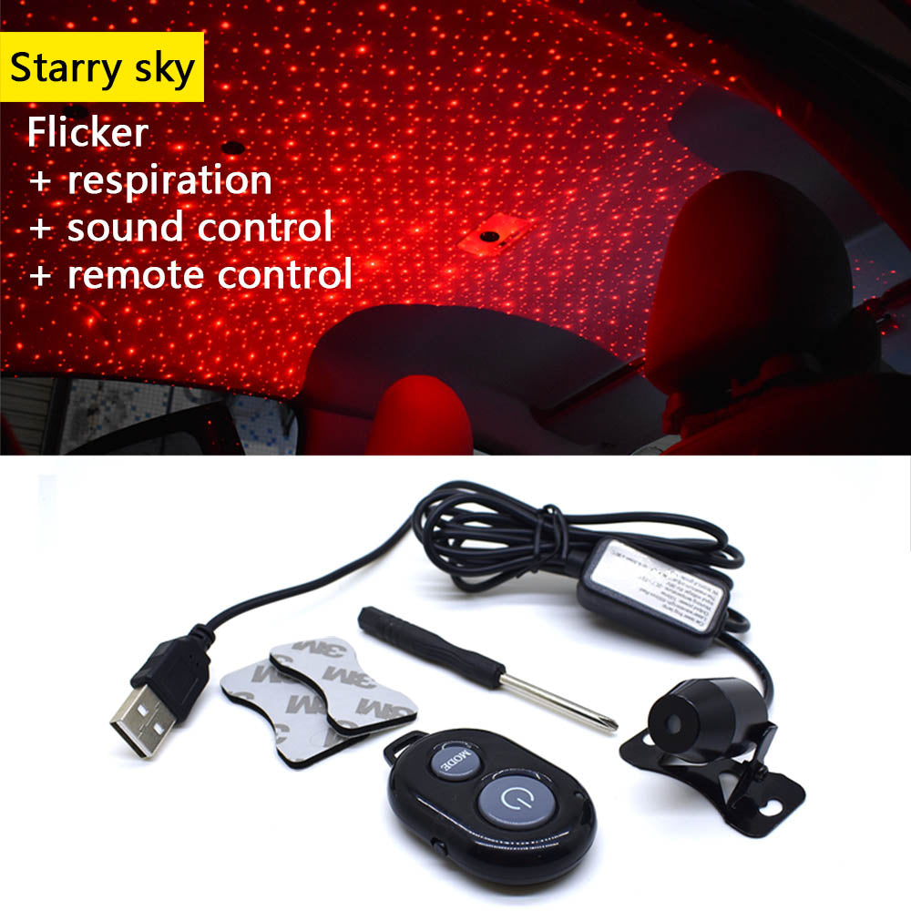 USB Starry Sky Ambient Car Light