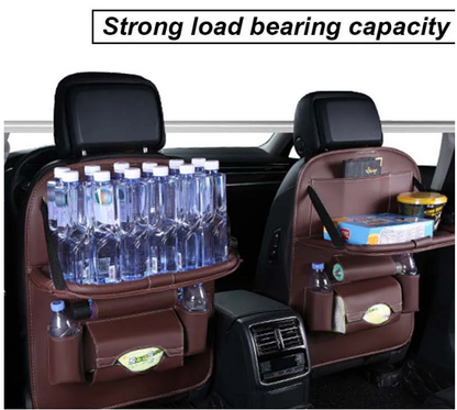 Car Seat Organizer with Foldable Table
